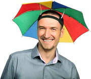 RAINBOW UMBRELLA HAT Rain Novelty Cap Costume Outdoor Camping Beach Fishing V563-BR-RBUMBRLAHAT-1