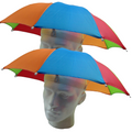 2x RAINBOW UMBRELLA HAT Rain Beach Sun Rain Cap Costume Camping Fishing Hunting V563-BR-RBUMBRLAHAT-2