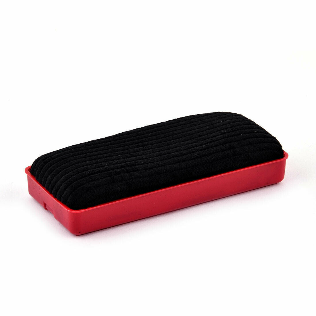 Plastic Frame Fabric Rectangle Grip Blackboard Chalkboard Eraser w Magnet V563-BR-S520-ERASER