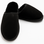 Sheepskin Wool Unisex Slippers Scuffs Slip On Winter Ugg Slippers in Black - 8 V563-BR-SHEEPSCUFFS-BLKWOFR-8