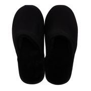 Sheepskin Wool Unisex Slippers Scuffs Slip On Winter Ugg Slippers in Black - 8