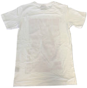 100% Cotton T-Shirt with Print Design Slim Fit Basic Tee Top in White - M V563-BR-SHIRTWPRINT-WHT-M