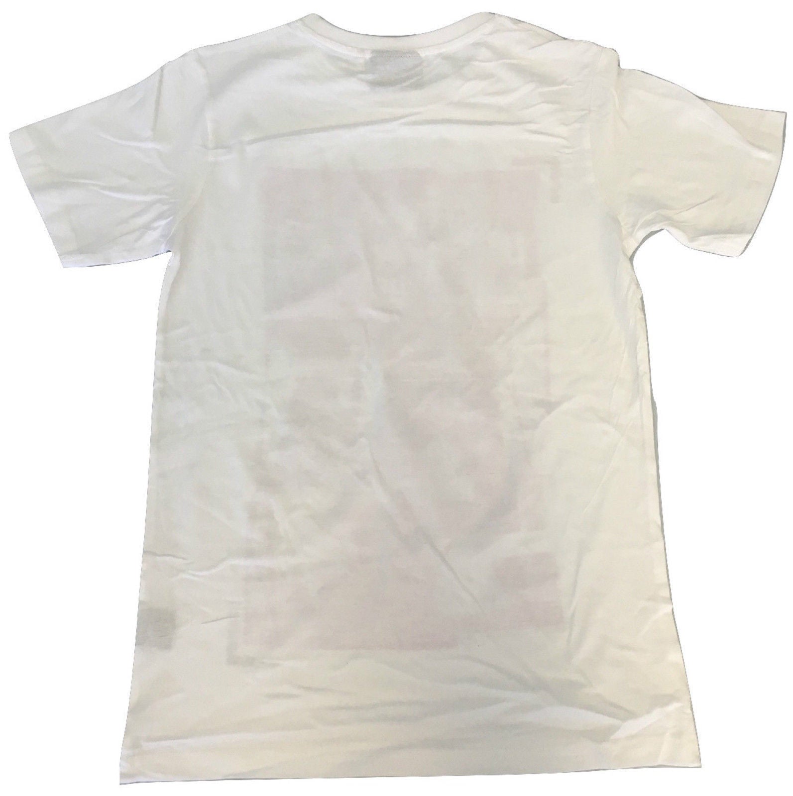 100% Cotton T-Shirt with Print Design Slim Fit Basic Tee Top in White - M V563-BR-SHIRTWPRINT-WHT-M
