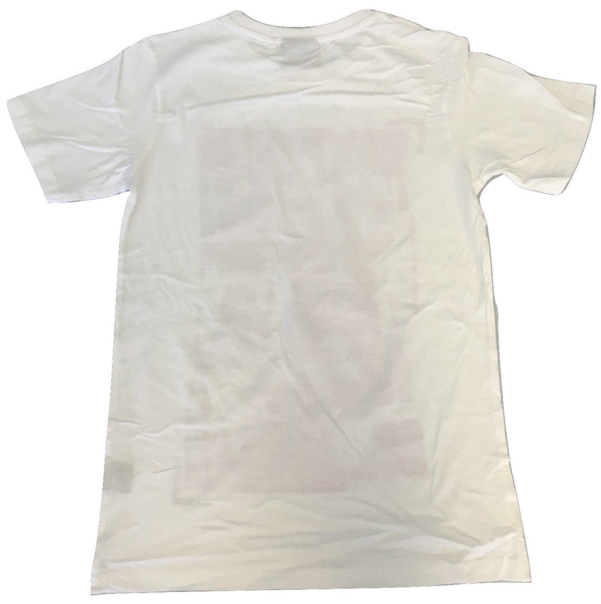 100% Cotton T-Shirt with Print Design Slim Fit Basic Tee Top in White - S V563-BR-SHIRTWPRINT-WHT-S