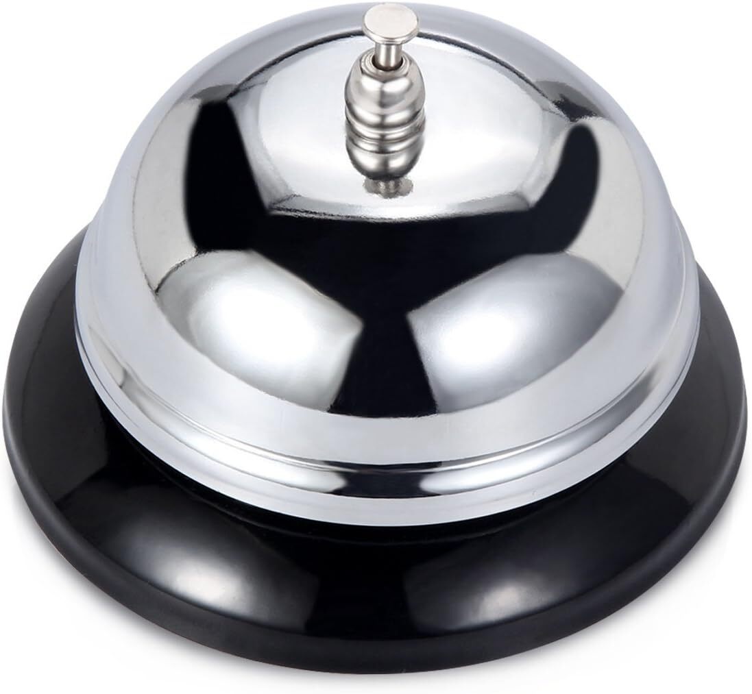 Call Service Bell Chrome Plated Reception Desk Counter Shop Restaurant V563-BR-SRVCBELL