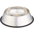 Non Slip Stainless Steel Dog Bowl Pet Cat Water Food Feeder Portable Puppy Dish - XX-Large (1 Litre) V563-BR-SSBOWL-XXL