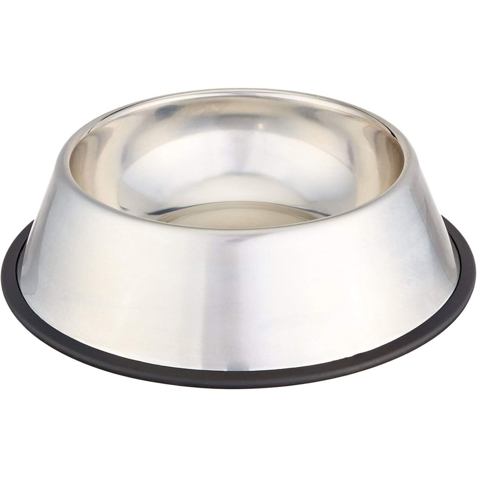 Non Slip Stainless Steel Dog Bowl Pet Cat Water Food Feeder Portable Puppy Dish - XX-Large (1 Litre) V563-BR-SSBOWL-XXL