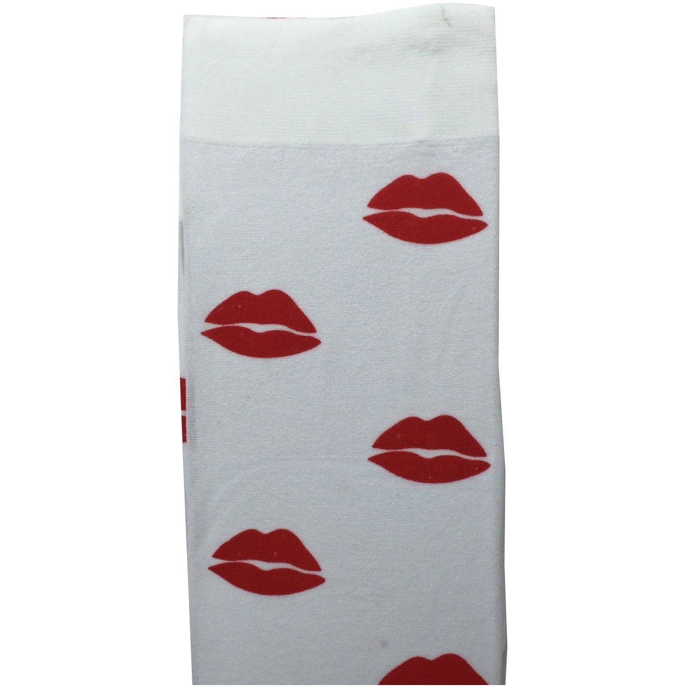 Over Knee Stay Up Stockings Hosiery Party Costume Socks - Lips V563-BR-SUOTKSOCKS1-LIPS