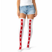 Over Knee Stay Up Stockings Hosiery Party Costume Socks - Nurse V563-BR-SUOTKSOCKS1-NRSE