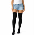 Over Knee Stay Up Stockings Hosiery Party Costume Socks - Plain Black V563-BR-SUOTKSOCKS1-PLNBLK