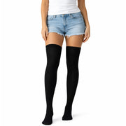 Over Knee Stay Up Stockings Hosiery Party Costume Socks - Plain Black V563-BR-SUOTKSOCKS1-PLNBLK