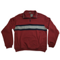 Mens Adult 1/4 Zip Jumper Sweater Pullover Basic Warm Winter Jacket Cotton - Red - L V563-BR-SWEATER-L-RED