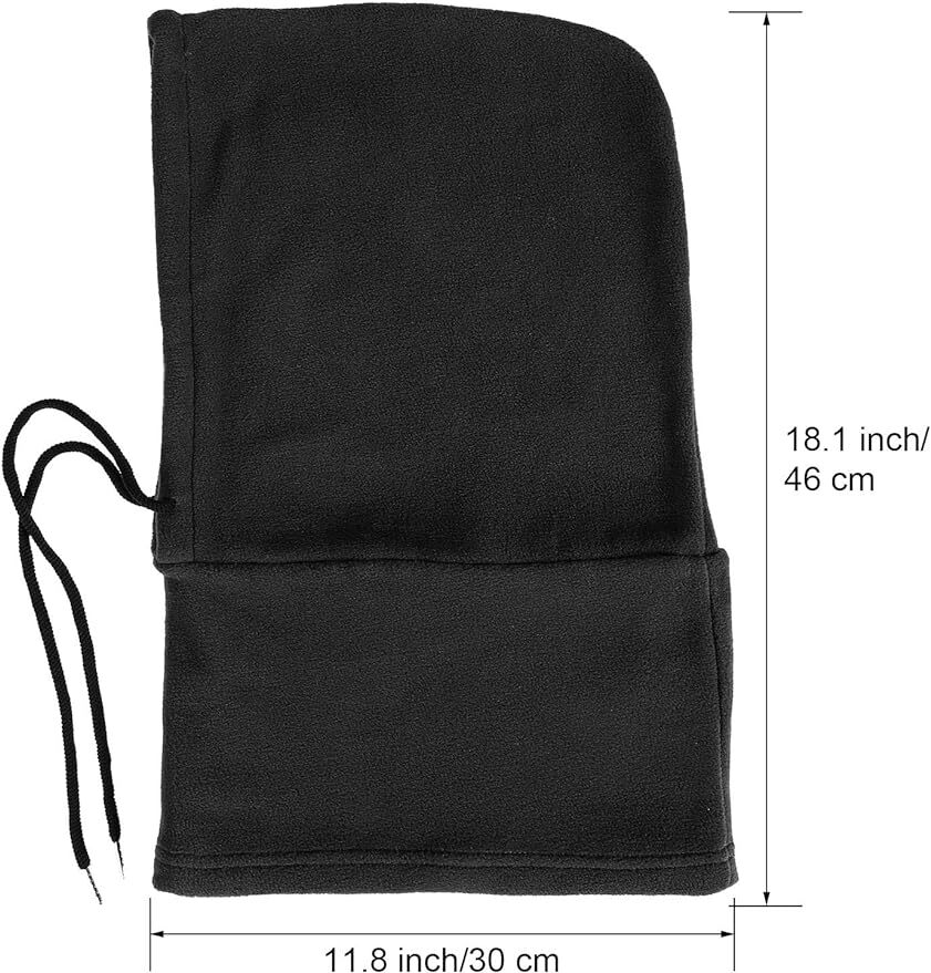 Thermal Fleece Balaclava Face Mask Beanie Hat Ski Snowboard Motorbike - Black V563-BR-THFLHAT-BLK