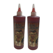 2x 450ml Bottle Vampire FAKE BLOOD Zombie Halloween Red Make Up Gel Cream Horror V563-BR-VAMPFKEBLD-2-450