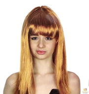 LONG WIG Straight Party Hair Costume Fringe Cosplay Fancy Dress 70cm Womens - Golden Brown (22463) V563-BR-WSLWIG-GLDBRN_22463
