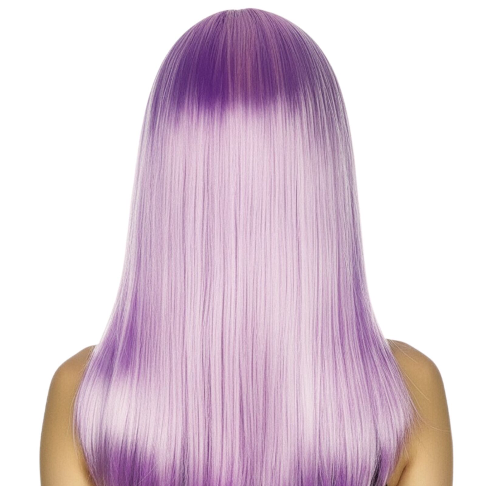 LONG WIG Straight Party Hair Costume Fringe Cosplay Fancy Dress 70cm Womens - Light Purple (22457) V563-BR-WSLWIG-LPRPLE_22457