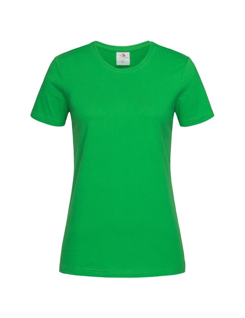 Womens Plain Ladies T SHIRT 100% COTTON Basic Tee Casual Top Size 6-24 T-Shirt - Green - 22 V563-BR-WSPSHRT-22-GREEN