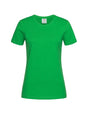 Womens Plain Ladies T SHIRT 100% COTTON Basic Tee Casual Top Size 6-24 T-Shirt - Green - 6 V563-BR-WSPSHRT-6-GREEN