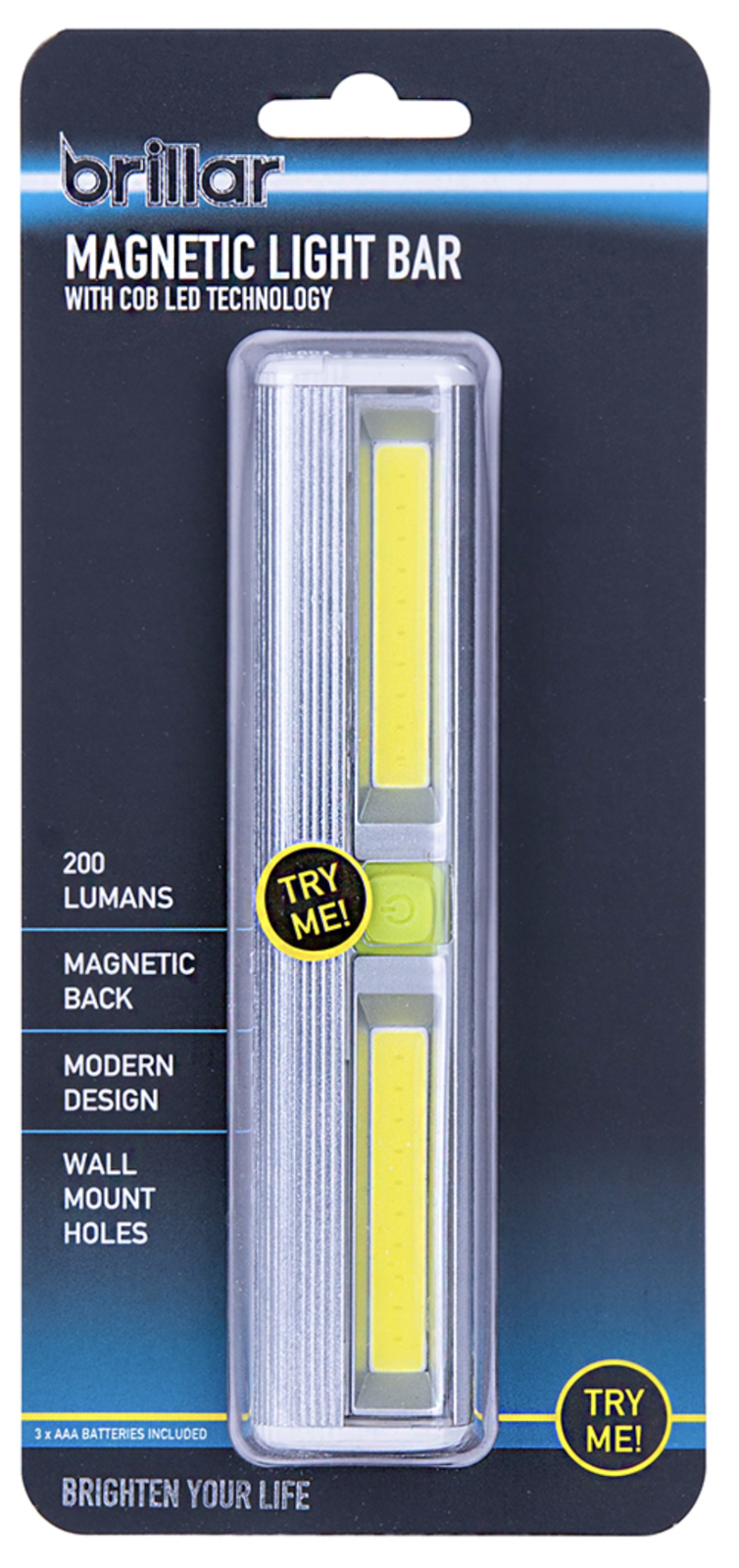Brillar Magnetic Light Bar Night Strip Battery Operated (included) V563-BR0011