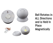 Brillar Motion Activated Swivel Ball Light - White V563-BR0022