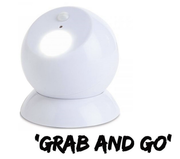 Brillar Motion Activated Swivel Ball Light - White V563-BR0022