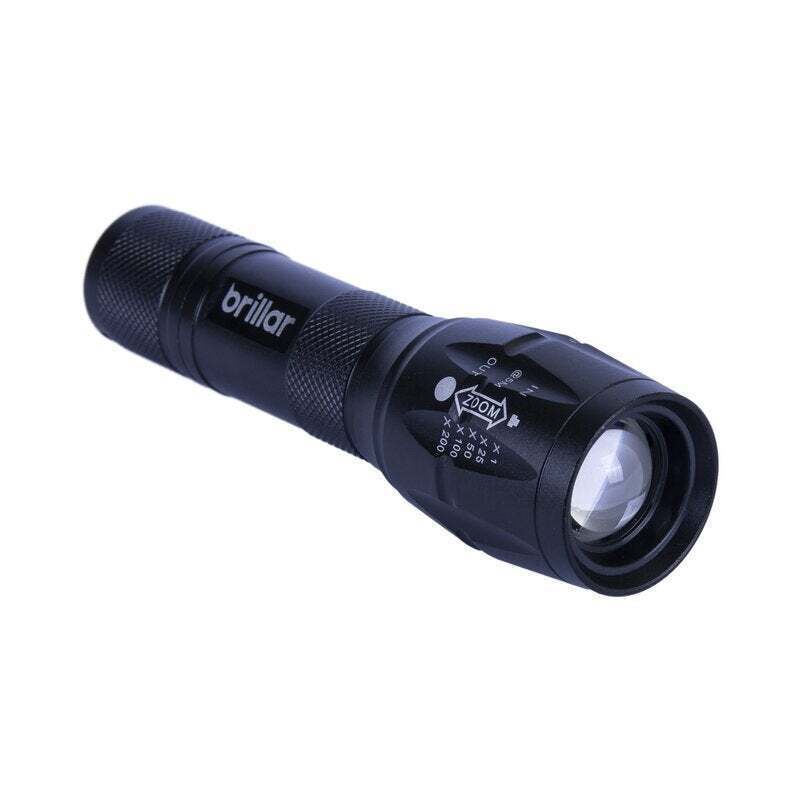 Brillar Tactical Grade LED Torch 5 Modes Water Resistant Flashlight Light Bright V563-BR0032