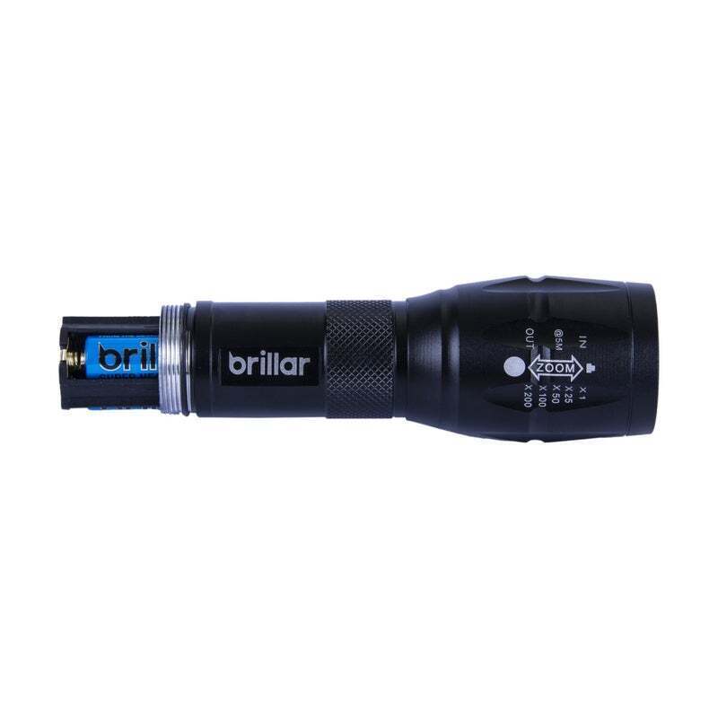 Brillar Tactical Grade LED Torch 5 Modes Water Resistant Flashlight Light Bright V563-BR0032