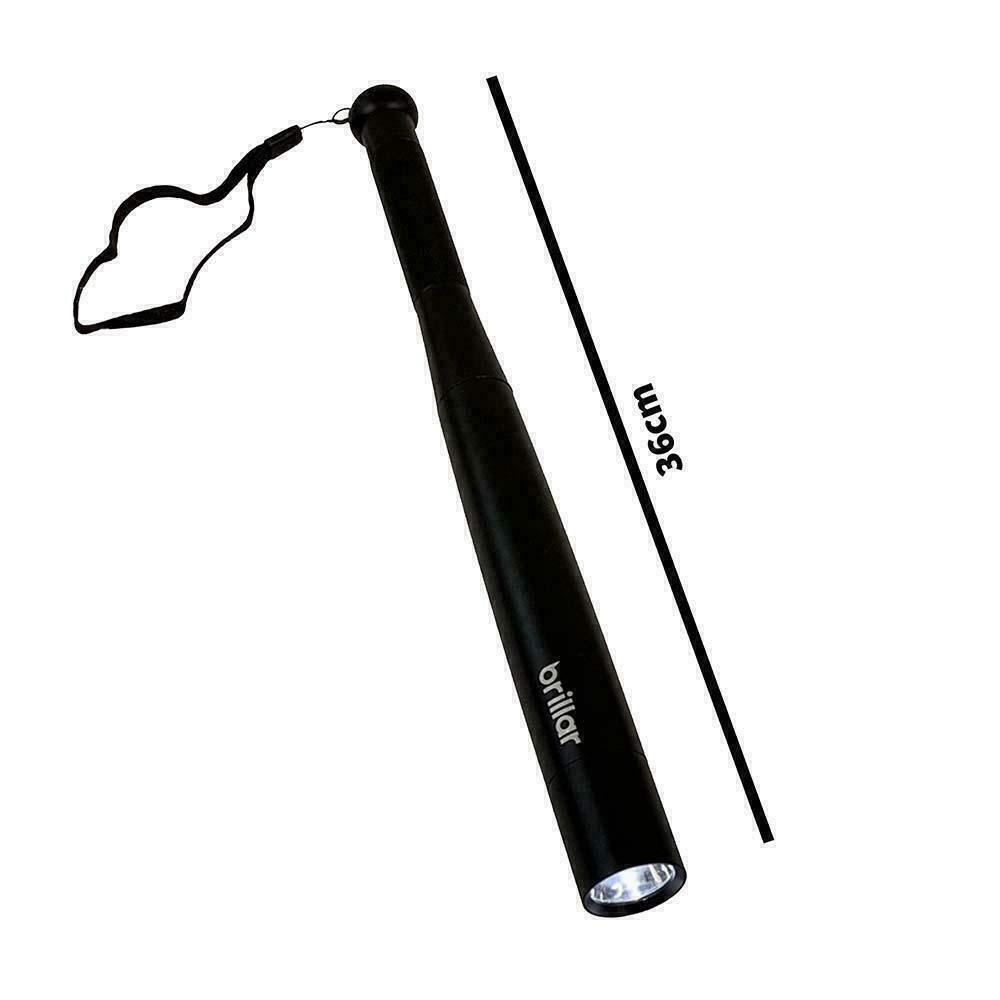 Baseball Bat LED Flashlight Super Bright Baton Torch Emergency Security Tools in Assorted Colours V563-BR0034
