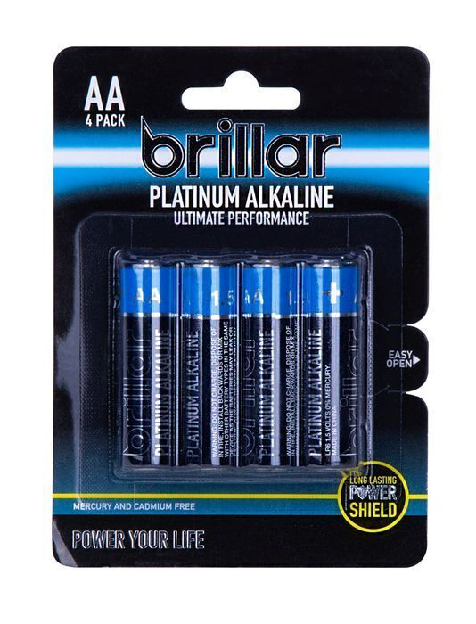 12x 4-Pack LR6 AA Platinum Alkaline Batteries Long Lasting Power Home Office Bulk V563-BR0046-12PCS