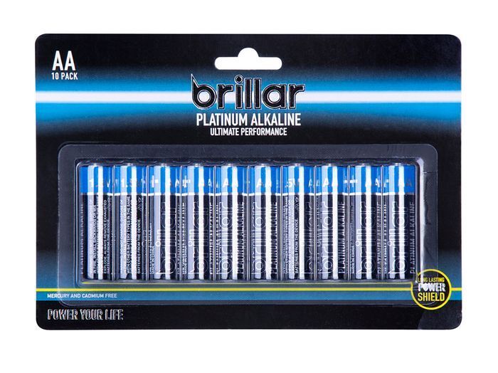 AA Platinum Alakaline Batteries Long Lasting Power Home - 10pk V563-BR0047