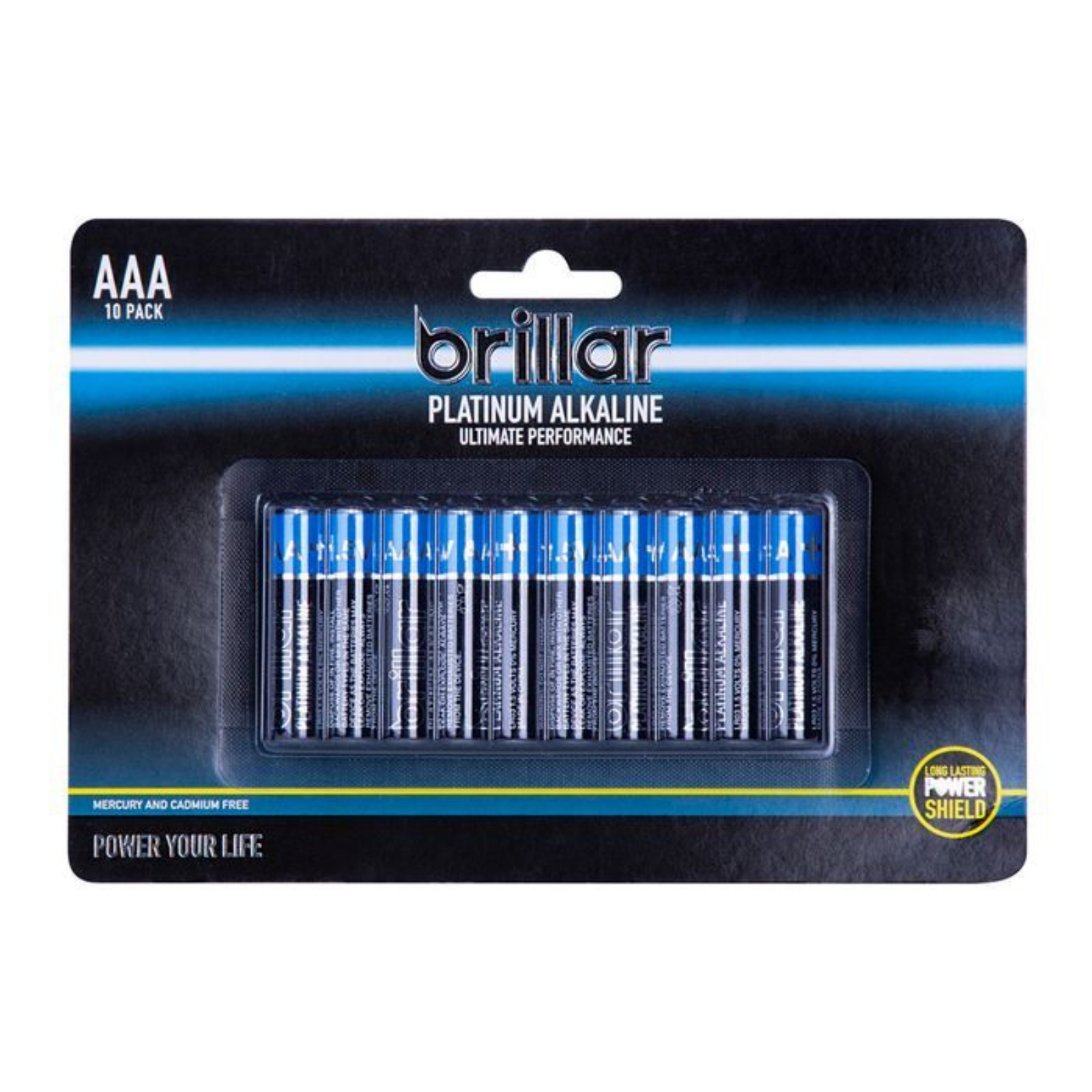 10 Pack AAA Platinum Alkaline Battery LR03 1.5V Long Lasting Power Home Office V563-BR0049