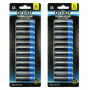 2 Packs of 24 Brillar AA Platinum Alkaline Batteries Long Lasting Power Home V563-BR0063_2X