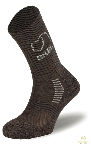 BRBL Bjorn Socks Cotton Blend Outdoor Hiking Trekking Adventure Mountain Comfort - Sage - S V563-BRBL-BJORN-SAGE-S