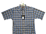 BISLEY SHORT SLEEVE SHIRT Everyday Casual Business Work Cotton Blend Check - BS2572_CBLK (BLK) - S V563-BS-BS2572_CBLKBLK-S