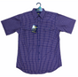 Bisley Mens Short Sleeve Check Shirt Checkered Cotton Blend Casual Business Work - Navy - S V563-BS2858_CBDE-S