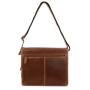 Billy The Kid Mens Genuine Leather Shoulder Bag Western in Cognac V563-BTK-10-COGN
