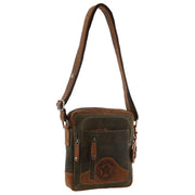 Billy The Kid Olive Leather Crossbody/Shoulder Bag V563-BTK-26