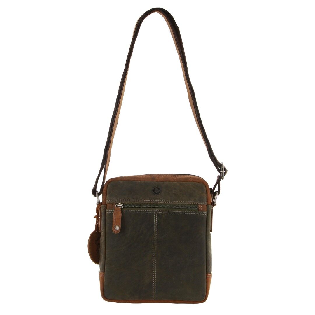 Billy The Kid Olive Leather Crossbody/Shoulder Bag V563-BTK-26