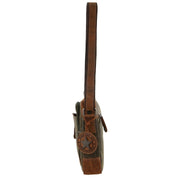 Billy The Kid Olive Leather Crossbody/Shoulder Bag V563-BTK-26