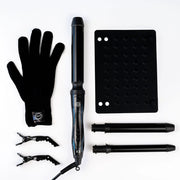 H2D X3 Professional Hair Curling Wand Ceramic Curler Roller - Black V563-BX3