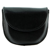 Milleni Genuine Leather Coin Purse Holder Wallet with Belt Loop - Black V563-C-4728-BLK