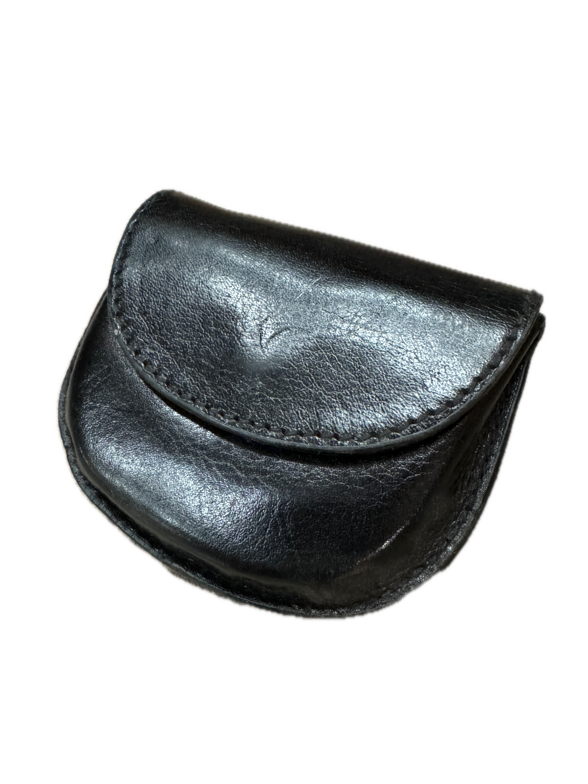Milleni Genuine Leather Coin Purse Holder Wallet with Belt Loop - Black V563-C-4728-BLK