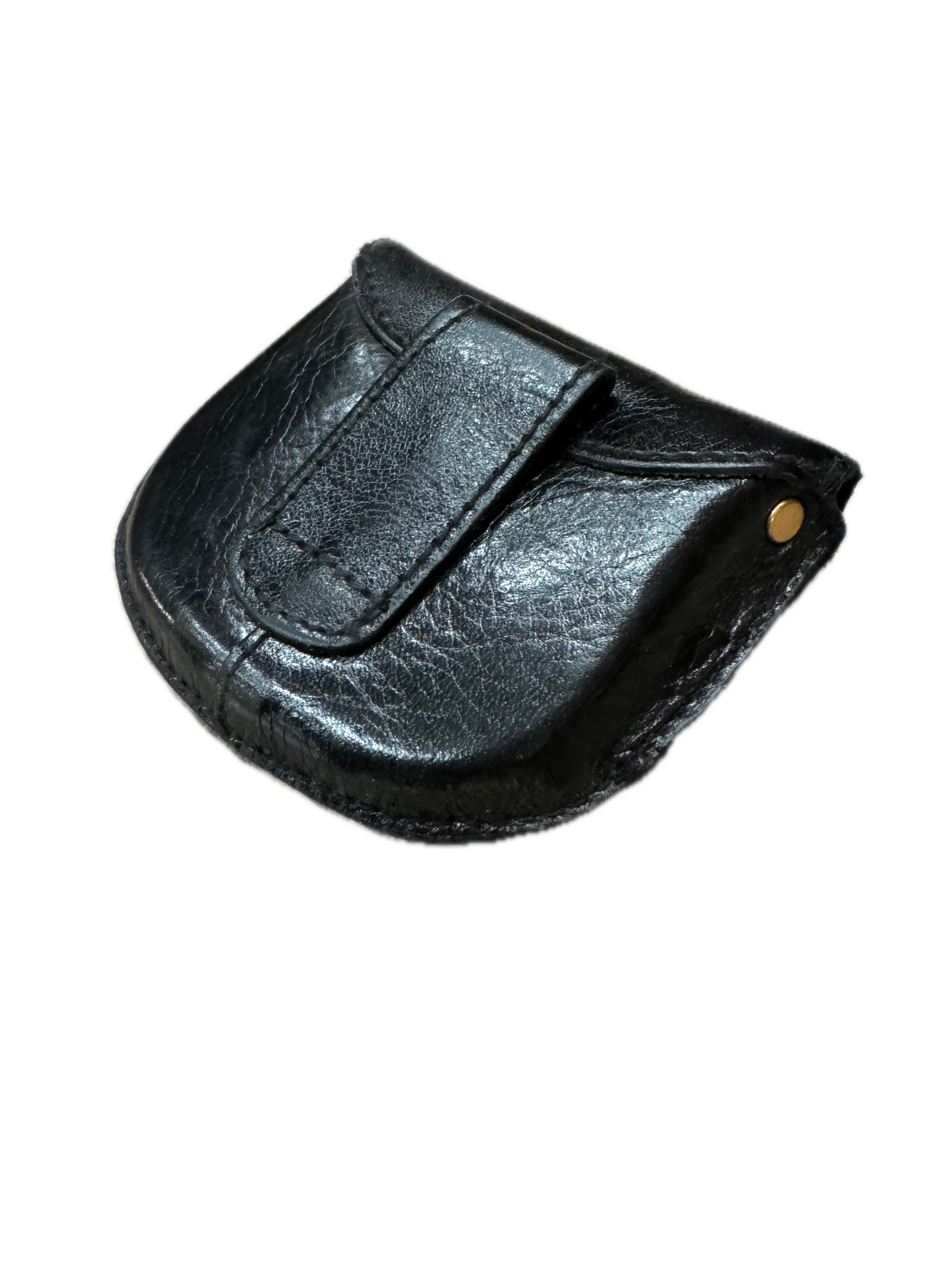 Milleni Genuine Leather Coin Purse Holder Wallet with Belt Loop - Black V563-C-4728-BLK