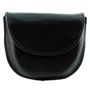 Milleni Genuine Leather Coin Purse Holder Wallet with Belt Loop - Black V563-C-4728-BLK