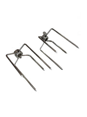 2pcs Rotisserie Spit Forks Roast Chicken Fork Kabob Skewer BBQ Spit Forks Gyro V563-C04-GYROFORKS