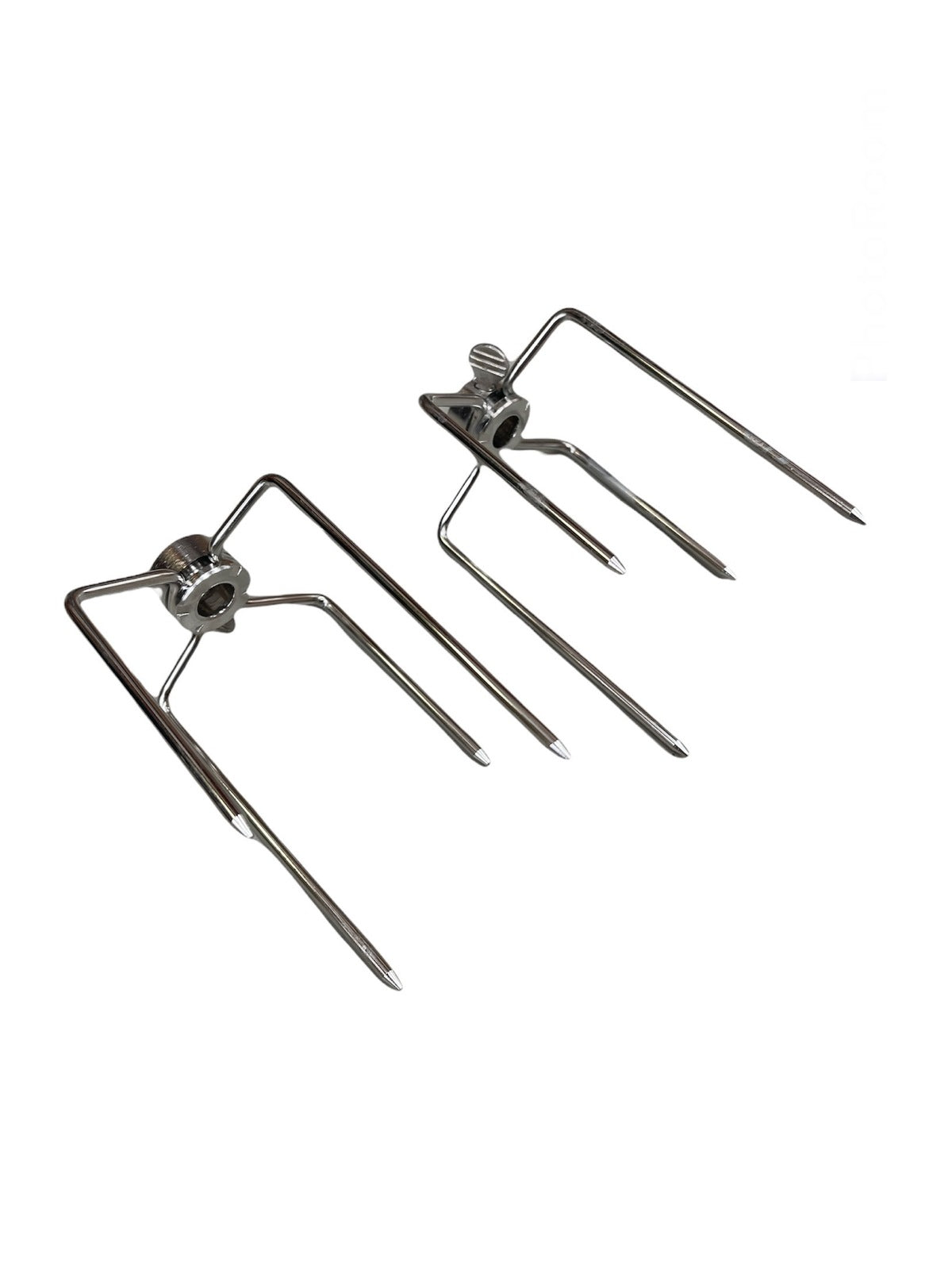 2pcs Rotisserie Spit Forks Roast Chicken Fork Kabob Skewer BBQ Spit Forks Gyro V563-C04-GYROFORKS