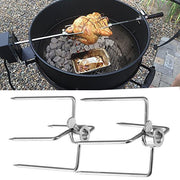 2pcs Rotisserie Spit Forks Roast Chicken Fork Kabob Skewer BBQ Spit Forks Gyro V563-C04-GYROFORKS