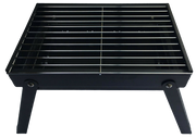 Premium Portable Charcoal Folding BBQ Grill Barbecue Foldable Travel - Black/Silver V563-C07