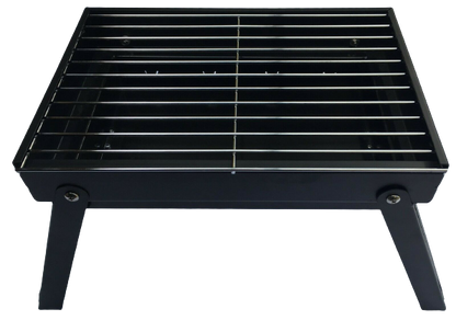 Premium Portable Charcoal Folding BBQ Grill Barbecue Foldable Travel - Black/Silver V563-C07