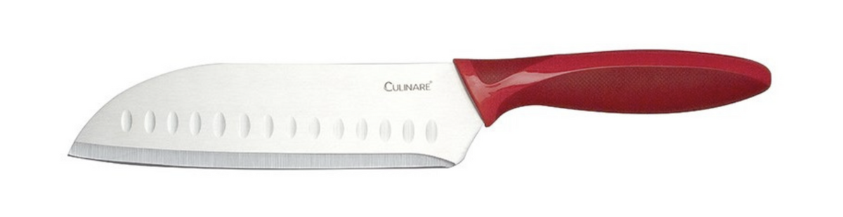 17.5cm Culinare Santoku Knife Chef Cutlery Stainless Steel Kitchen Cutting V563-C33013-SANTOKU